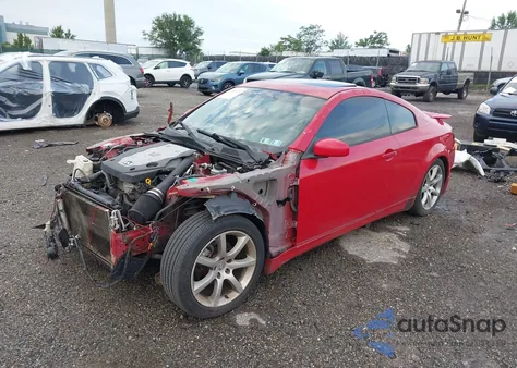 2003 Infiniti G35 Base W/Leather z USA, uszkodzony, nr VIN JNKCV54E43M212185